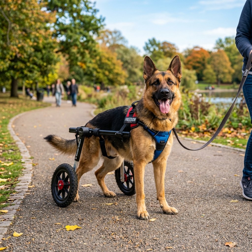 German Shepherd home adaptations and carts